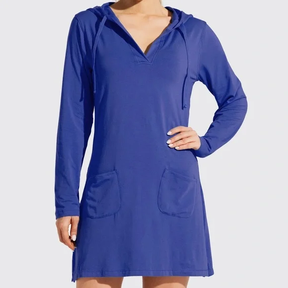 Coolibar | Swim | Coolibar Catalina Beach Coverupdress Upf 5 In Blue Size  Large | Poshmark